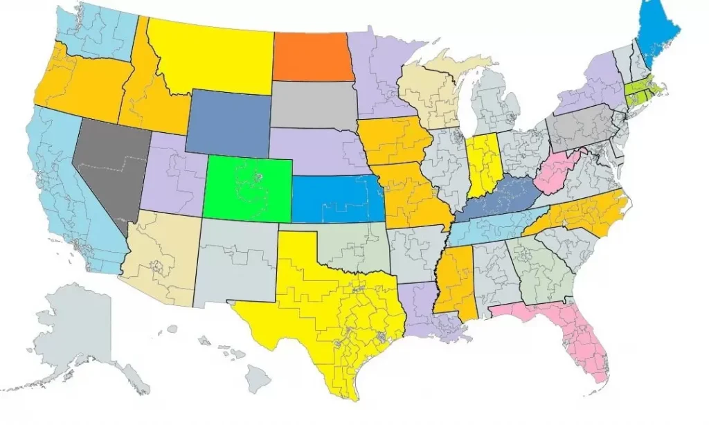 Us Congressional Districts Maps Usa Districts Gis Maps 2191